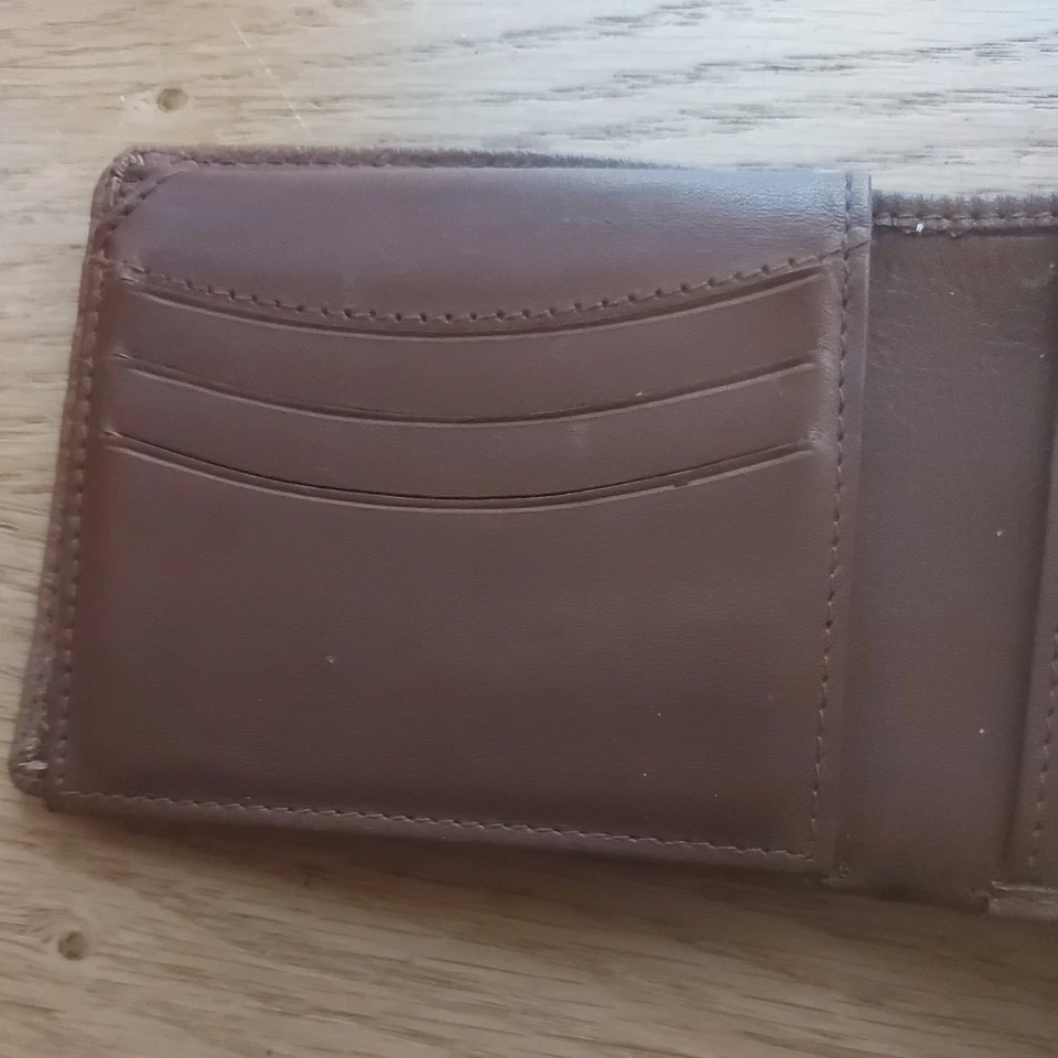 Buffel Germany Real Leather Brown Mens Wallet ID Credit Card Holder  - Image 4 of 4