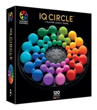 SmartGames - IQ Deluxe Circle, Puzzle Game with 120 Challenges, Ages 14+