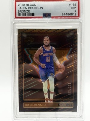 Panini Recon Jalen Brunson Knicks #168 Holo Bronze /299 PSA 7 2023-24