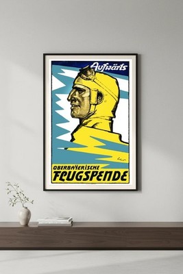 Oberbayerische Flugspende Vintage Poster c1930s - Multiple Sizes Available