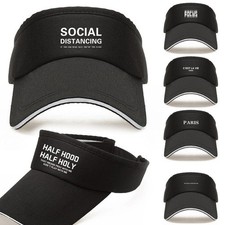 In UK Sports Sun Visor Cap Adjustable Golf Tennis Fishing Running Headband New