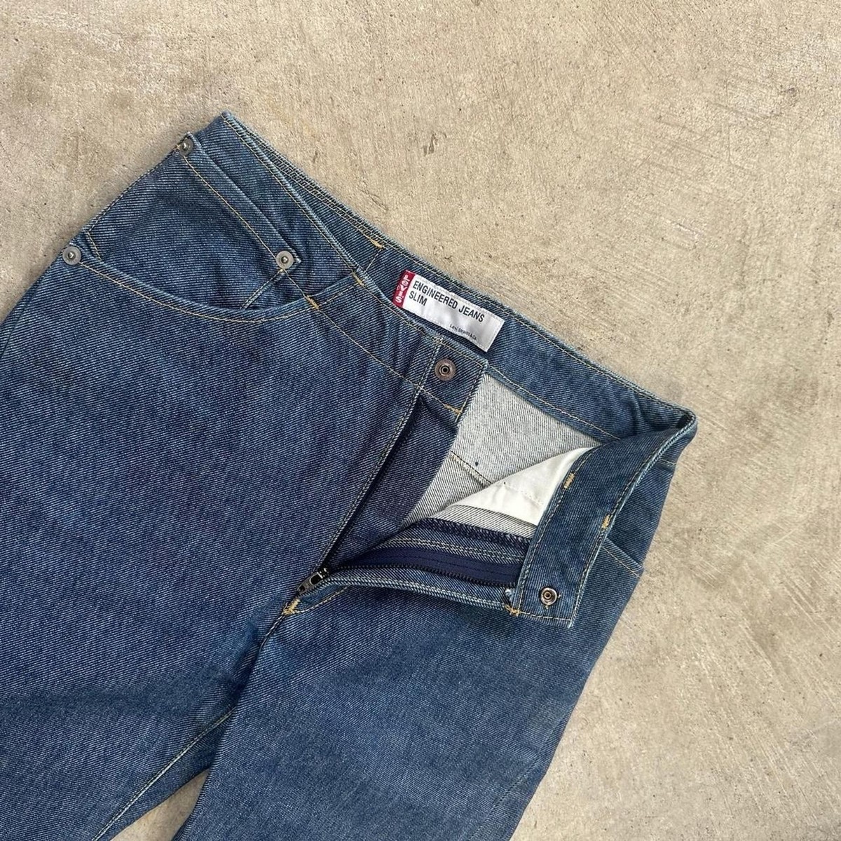 Vintage Levi's Engineered Slim Jeans Japan Women 26x31 Dark Wash
