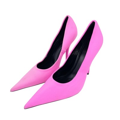 Balenciaga Women's Knife Pink Pointed Toe Stiletto High Heel