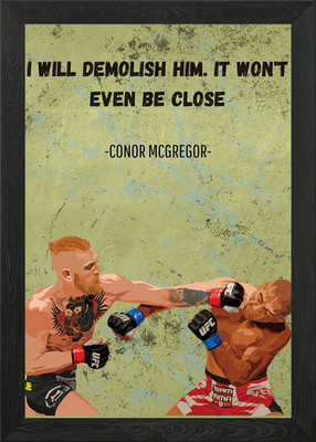 c mcgregor vs jose alde gerahmtes Wandbild Poster Leinwanddruck Bild