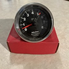 Auto Meter 2895 Traditional Chrome 3-34 Pedestal Tachometer Gauge 0-8000 Rpm