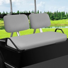 Golf Cart Seat Covers Set for Yamaha G22 G19 G16 G14 G11 G9 G8 G2, Club Gray