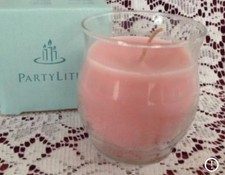 PartyLite STRAWBERRY RHUBARB Bestburn Mini Barrel Jar Candle G33272 Best Burn