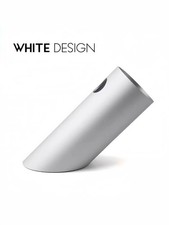 WhiteDesign Slant Metal Pen Holder, Desktop Office Organizer Luxury Decor