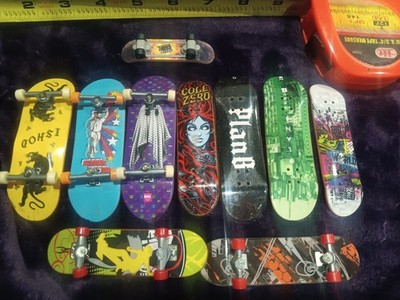 Tech Deck Finger Skate Boards Lot of 10 Various Mix, Mega Ramp, PlanB Skateboard