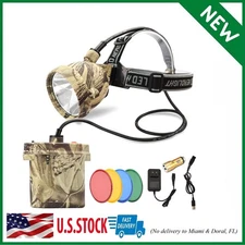 Camo Coon Hunting Lights Headlamp for Coyotes Hog Predators, Rechargeabl