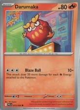 2025 POKÉMON SCARLET VIOLET PRISMATIC EVOLUTIONS #15 DARUMAKA ILLUSTRATION RARE