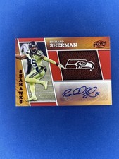 2024 Panini Encore Pacific Penmanship Red 18/50 Richard Sherman #PP-2 Auto