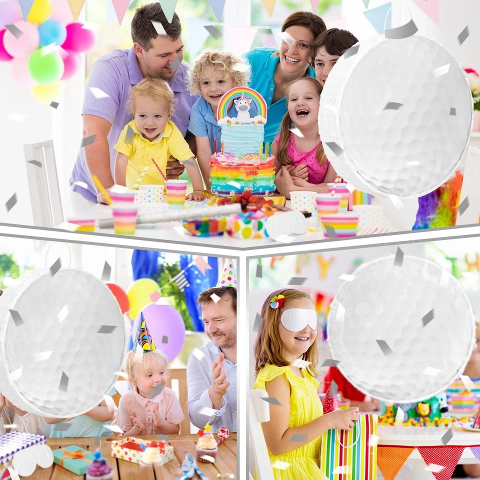 Pelota de Golf Piñata con Palo para los Ojos y Confeti Cumpleaños Piñata Deportes Gol... Foto 2 de 4