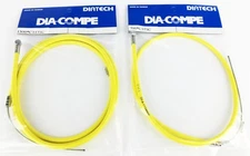 Dia-Compe BMX bicycle brake cable front and rear SET - YELLOW
