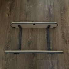 NEXT Grey / Wooden 2-Shelf Unit - Height 28cm  x 45cm 