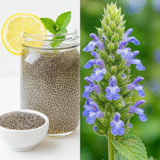 2,000 CHIA SALVIA HISPANICA SEEDS   MICROGREENS   ORGANIC   FREE SHIPPING 