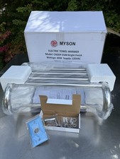 Myson ES40 Wall Mount Electric Towel Warmer in Bright Chrome Finish - New