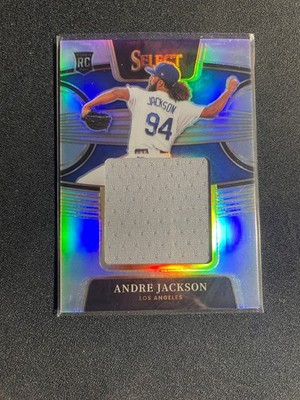 2022 Panini Select Baseball ANDRE JACKSON RC Player Worn Patch Prizm #'d 015/250