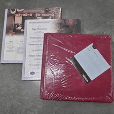Creative Memories 12x12 Red Album with Sealed Black Pages  Page Protectors