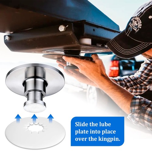 5th Wheel Lube Plate for Trailer RV Camper Truck - 10-Inch Diameter Fifth Whe... - Picture 4 of 6