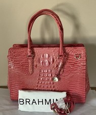 Brahmin Finley Carryall Large Coral Snapdrago...