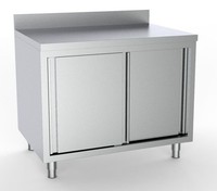 Combisteel Arbeitsschrank Mit SchiebetüRen Und Aufkantung 2000X600X850Mm