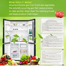 3 Pack PK-1 Produce Saver Refills for Frigidaire Pure Air Produce Keeper FRPA...