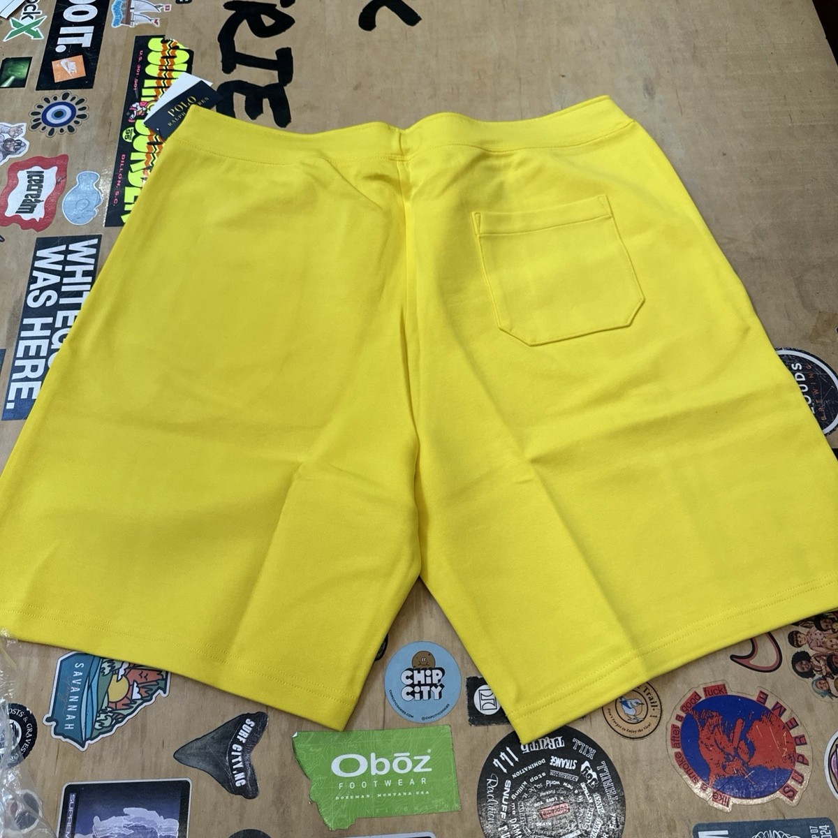 Polo Ralph Lauren Men's Yellow Big & Tall Polo Logo Tech Knit