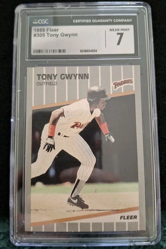 1989 Fleer - Tony Gwynn #305 CGC 7.0 Near-Mint 