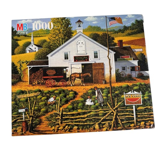 Lot 4 Milton Bradley Wysocki 1000 Pcs Vtg Catchin Bugs Birdies Puzzles As Is - Picture 9 of 11