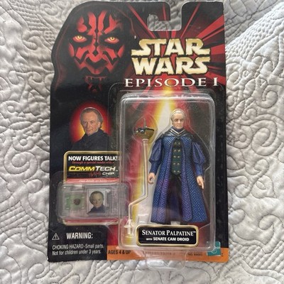 Star Wars Episode I Senator Palpatine W/Senate Cam Droid W/Commtech Chip 
