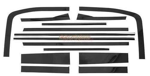 For Toyota FJ Cruiser 07-2025 Black Windows Strip Cover Pillar Posts trim*25 - Picture 2 of 8