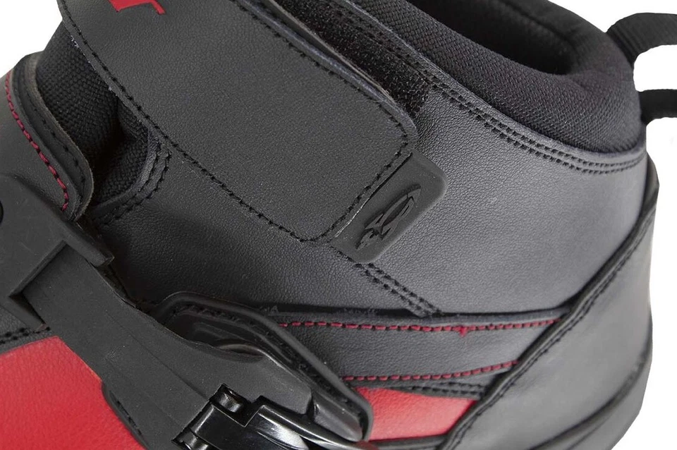 Botas de motocicleta Joe Rocket Sector para hombre negras/rojas 10 EE. UU. Foto 3 de 4