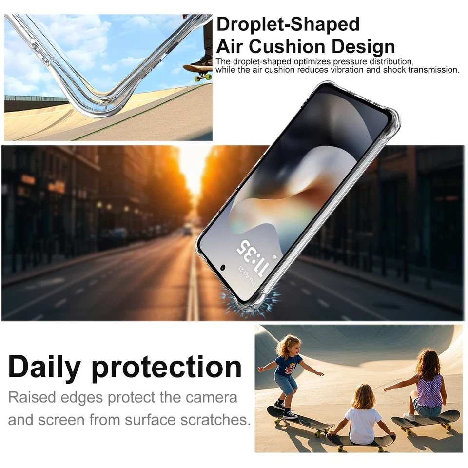 IMAK Para Moto G86 Power 5G, Antigolpes 4 Bolsas de Aire Arena Mate Suave Estuche Cubierta Foto 3 de 4