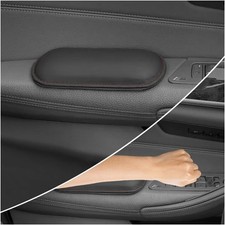 2PCS Car Door Armrest Pads,Soft Leather Memory Foam Car Knee Pads for Arm Suppor