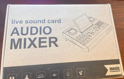 Podcast Microphone Bundle with Live Sound Card Audio Mixer, Podcast Equipment Bu