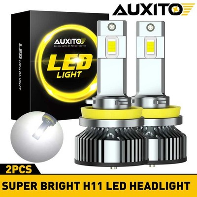 2x Auxito H11 LED Headlight Bulbs Low Beam Headlights Lamp 6000K Xenon White Kit