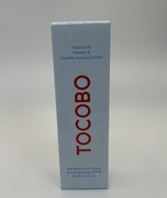 TOCOBO Bio Watery Sun Cream Broad Spectrum Spf 50!40ml Full-Size New exp 3/2027