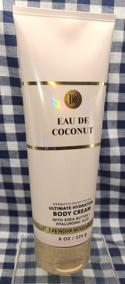 ALL NEW Eau De Coconut 8 oz Ultimate Hydration Body Cream Bath & Body Works