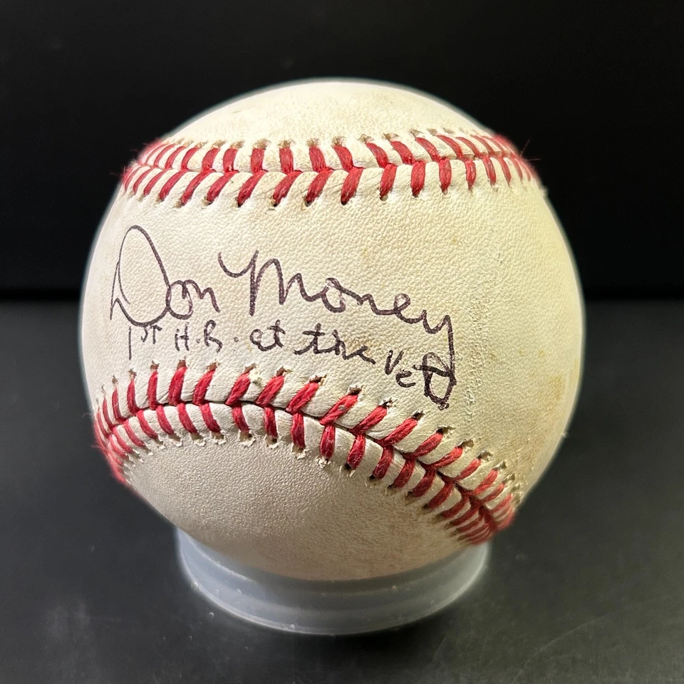 Don Money "1st HR at the Vet" Autografiado en Persona Béisbol Filis VER DESCRIPCIÓN Foto 3 de 4