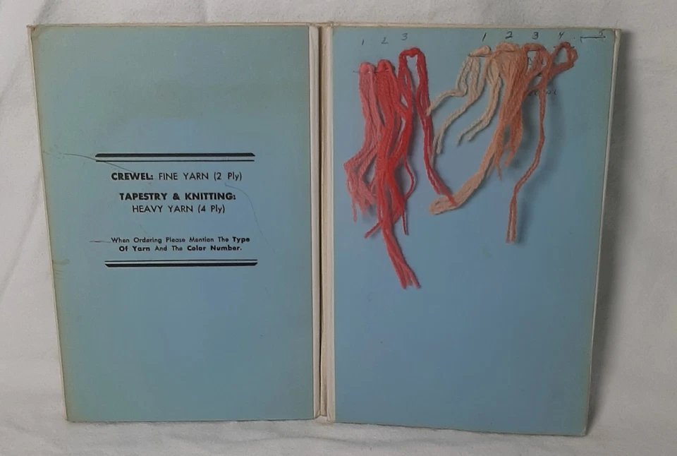 PATERNA PERSIAN YARN Needlepoint Wool Thread Sample Color Card No. G-59 - Image 3 of 4