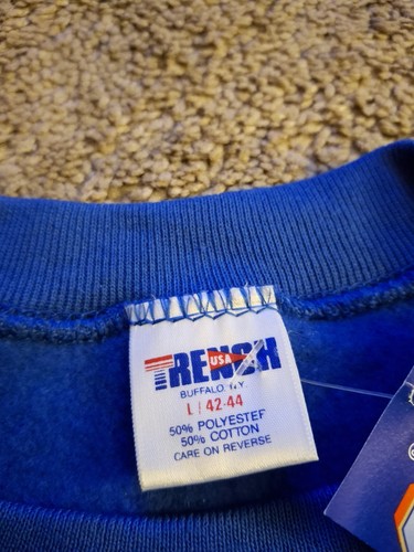 Vintage Buffalo Sabres Crewneck Sweatshirt Gr. L Blau Neu mit Etikett - Bild 3 von 4