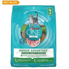 Natural Low Fat Indoor Cat Food - 16 lb Turkey for Weight Control & Hairball ... 3.35 per gallon