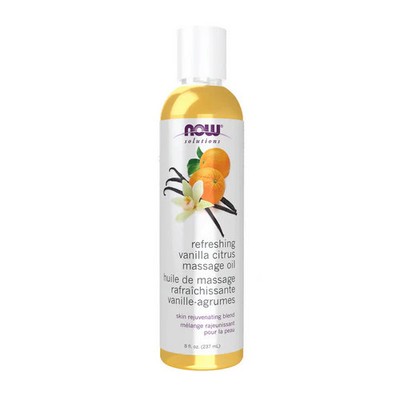 Refreshing Vanilla Citrus Massage Oil 8 fl. Oz By Now Foods