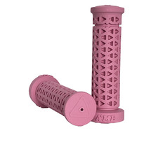 AME FIRM Zone Flangeless BMX MTB Bicycle Grips - Made in USA - PINK (FIRM)