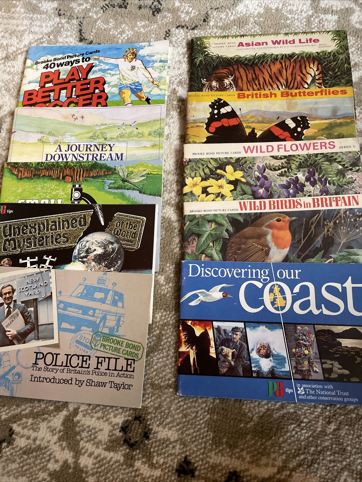 BROOKE BOND/PG TIPS (UK) EMPTY Card Albums; 10 Available;Shi