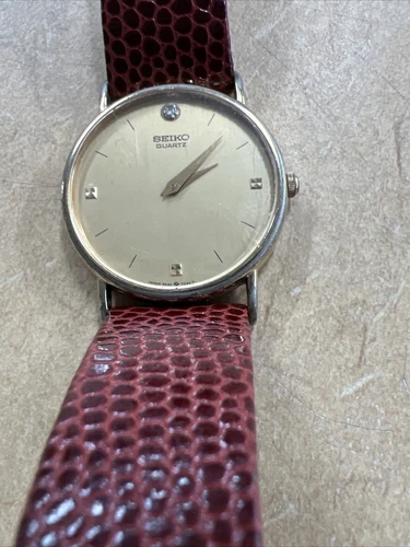 Vintage Seiko 6530-7009 Diamond Dial Man’s Watch W/ Original Band 8” Japan