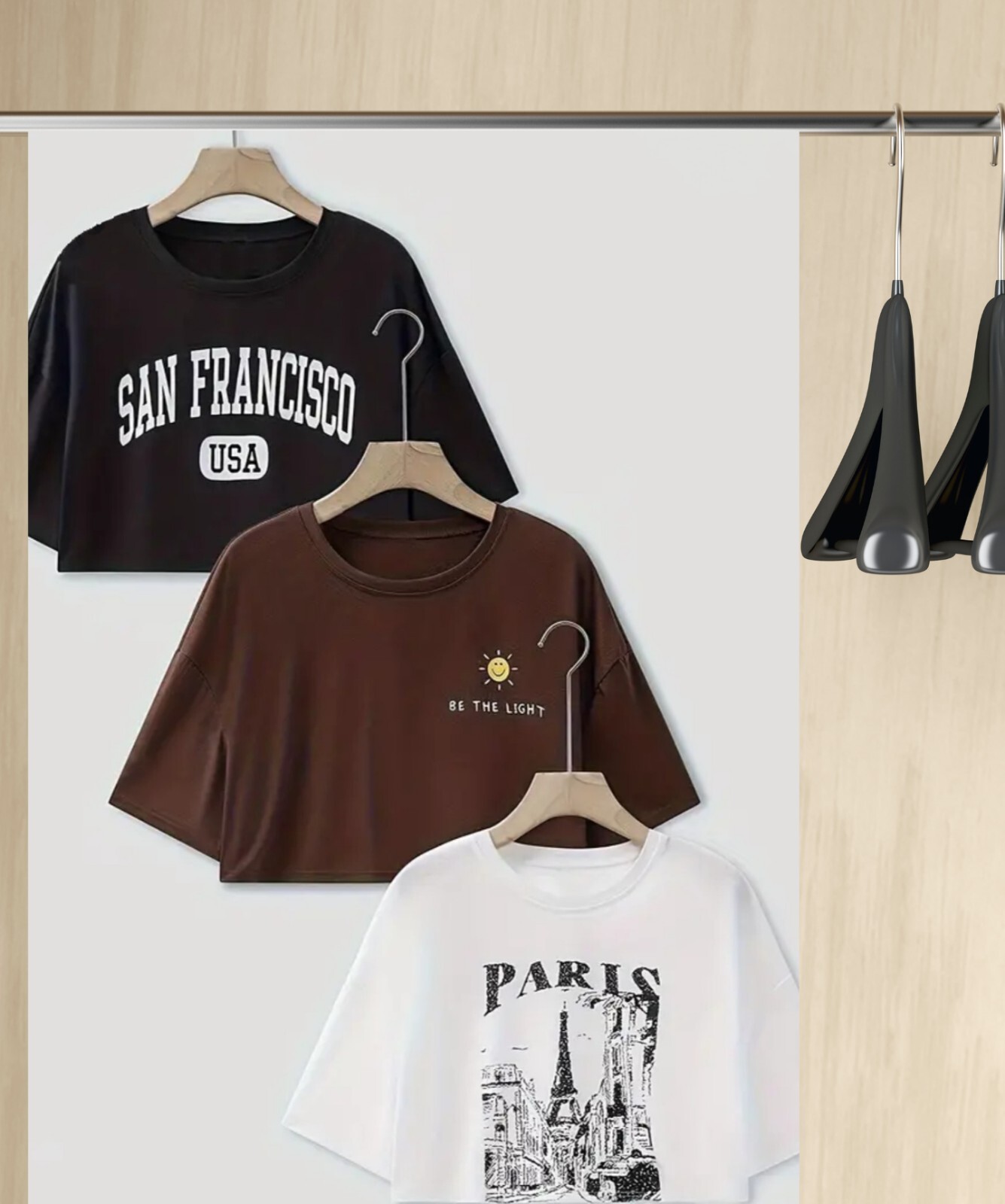 crop tops for women, 3 pieces, women Clothing Top,Size L-image