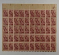 US SCOTT 1268 PANE OF 50 DANTE 100TH ANNIVERSARY STAMPS 5 CENTS FACE MNH