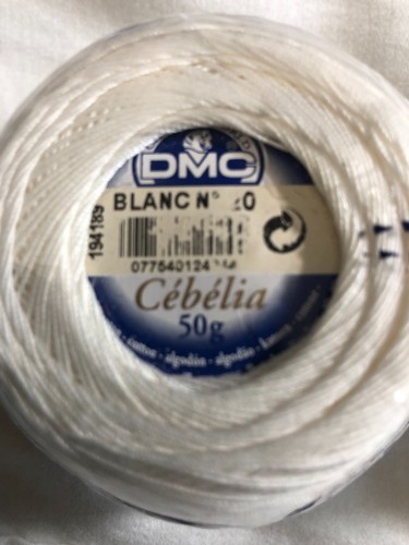 Lot of 2- DMC Cebelia Crochet Cotton Balls- WHITE OR ECRU - Picture 3 of 6